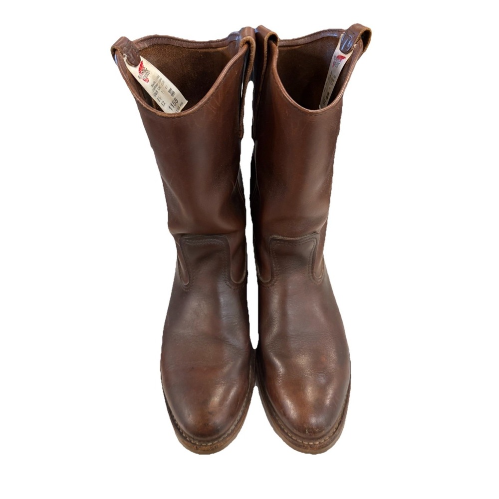 Red Wing 1155 Pecos Western Work Boot US‎ 8.5 EE Vintage Feather Tag Nailseat